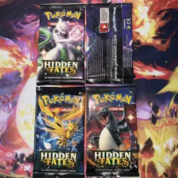 Pokemon Hidden Fates Booster Pack Complete Set - Image 3
