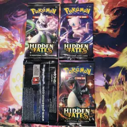 Pokemon Hidden Fates Booster Pack Complete Set - Image 4
