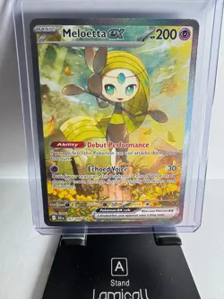 Pokemon TCG Meloetta ex 167/086 SIR Sv: Black Bolt Holo - NM - Image 1