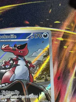 Krookodile 137/086 Holo Illustration Rare SV: Black Bolt NM English Pokemon - Image 4