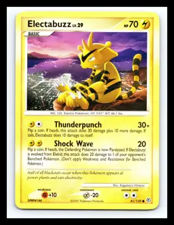 💥 2007 Pokemon Diamond & Pearl Electabuzz # 81/130 - Image 1