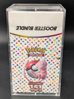 Pokemon 151 SV3.5 Booster Bundle Display Factory Sealed Case W/Acrylic Case - Image 1