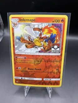 Infernape 23/156 Reverse Holo Stamped League Promo Ultra Prism Pokemon TCG NM - Image 1