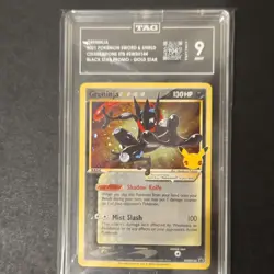 Pokemon Greninja Star SWSH144 Gold Star Promo w/small swirl - Image 2