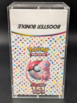 Pokemon 151 SV3.5 Booster Bundle Display Factory Sealed Case W/Acrylic Case - Image 1