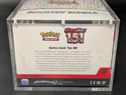 Pokemon 151 SV3.5 Booster Bundle Display Factory Sealed Case W/Acrylic Case - Image 3