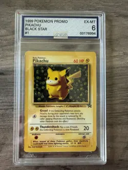 Pokemon 1999 Ivy Pikachu TCG Black Star Promo - Image 1