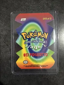 Topps Pokemon Series 2 Pidgeotto 17 EV11 Of 12 Die Cut SSP Vintage - Image 2