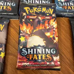 Pokemon Shining Fates Sealed Booster Packs (6) | Charizard Art | Factory Sealed - Image 3