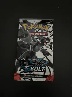 Heavy 22.78g Pokemon TCG SV 10.5 Black Bolt Booster Pack Sealed! - Image 2