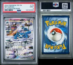 2024 Pokemon Tef En Illustration Rare #178 Metagross PSA 9 MINT - Image 3