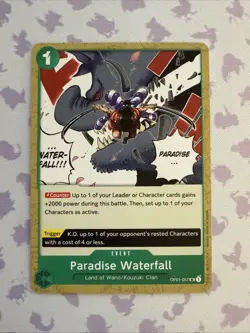 One Piece TCG English OP01-057 Paradise Waterfall UC Romance Dawn Unplayed - Image 1