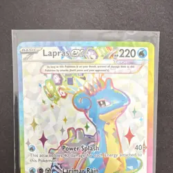 Pokemon TCG Lapras ex 158/142 Full Art Secret Rare Tera Holo Sv07: Stellar Crown - Image 2