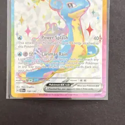 Pokemon TCG Lapras ex 158/142 Full Art Secret Rare Tera Holo Sv07: Stellar Crown - Image 3