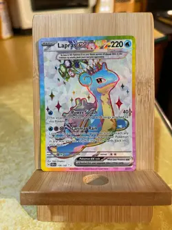 Pokemon TCG Lapras EX 158/142 Stellar Crown Full Art NM - Image 1
