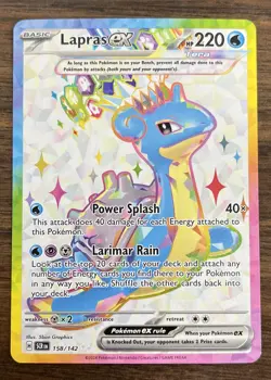 Pokemon TCG- Lapras EX 158/142 - Stellar Crown - Full Art - Image 1