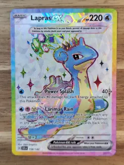 Pokemon TCG - S&V - Stellar Crown - Lapras EX 158/142 - Ultra Rare - NM - Image 1