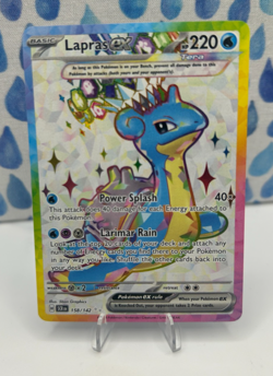Pokemon TCG ~ Lapras ex 158/142 ~ Full Art Ultra Rare Holo ~ Stellar Crown - Image 1