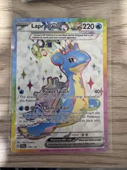 Pokemon TCG Lapras ex 158/142 Full Art Ultra Rare Holo Stellar Crown - Image 1