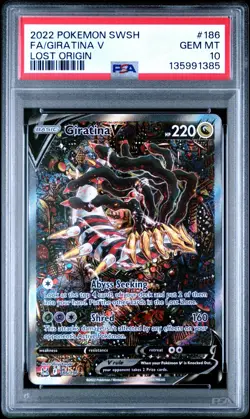 PSA 10 Giratina V (Alternate Full Art) 186/196 Pokemon Swsh11: Lost Origin - Image 2