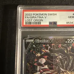Giratina V (Alternate Full Art) 186/196 Swsh11: Lost Origin Pokemon PSA 10 - Image 2
