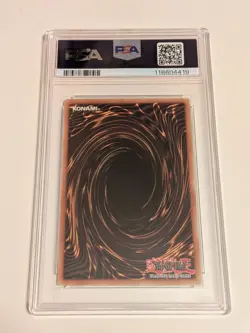 2002 Yu-Gi-Oh! Left Arm of the Forbidden One LOB-123 Legend of Blue Eyes PSA 8 - Image 2