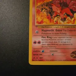 BROCK'S VULPIX W Stamp Pokemon Card - WOTC Promo - Gym Challenge - 37/132 LP - Image 2
