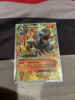Pokemon TCG M Houndoom EX Holo Ultra Rare Card 22/162 XY Breakthrough - Image 1