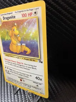 Dragonite Holo 4/62 Fossil - Vintage WOTC Pokemon Card - MP - Image 3