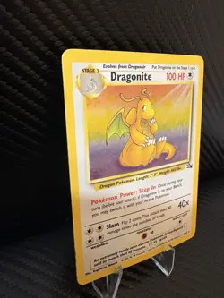 Dragonite Holo 4/62 Fossil - Vintage WOTC Pokemon Card - MP - Image 4