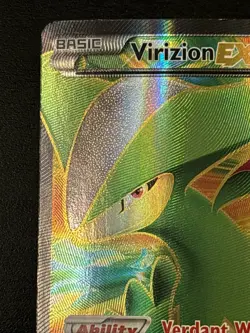 Pokemon TCG Virizion-EX Plasma Blast Holo Card 96/101 Full Art Ultra Rare Lp - Image 2