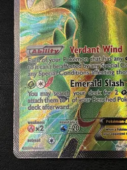 Pokemon TCG Virizion-EX Plasma Blast Holo Card 96/101 Full Art Ultra Rare Lp - Image 5