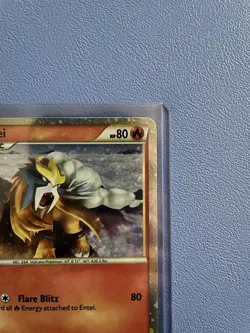 Entei HGSS20 Holo Black Star Promo Pokemon Card - Moderately Played - Image 3