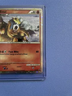 Entei HGSS20 Holo Black Star Promo Pokemon Card - Moderately Played - Image 4