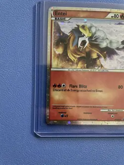 Entei HGSS20 Holo Black Star Promo Pokemon Card - Moderately Played - Image 5