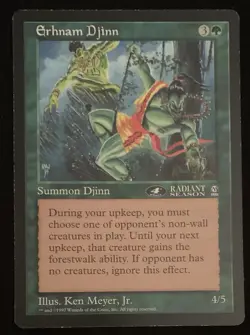 Magic The Gathering MTG ERHNAM DJINN Promo 6x9 Oversize Jumbo Card! - Image 1