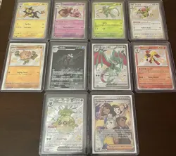 Pokemon TCG Scarlet And Violet Paldean Fates IR & SIR Lot - 10 Cards NM/NM+ 🔥 - Image 1