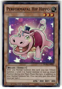 Performapal Hip Hippo DUEA-ENDE1 - Limited Edition NM - Ultra Rare Yugioh Card - Image 1