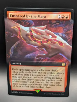 MTG - Ensnared by the Mara - SURGE FOIL EXT ART - Sorcery - WHO 975 - Rare - NM - Image 1