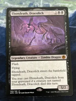Ebondeath, Dracolich Adventures in the Forgotten Realms Regular NM-M Unplayed - Image 1