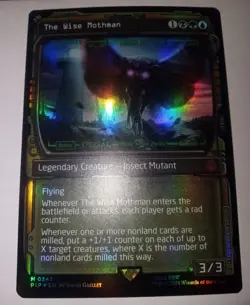 Foil Magic The Gathering The Wise Mothman Showcase Universes Beyond: Fallout LP - Image 1