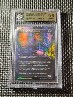 MTG Spitting Dilophosaurus BORDERLESS EMBLEM Universes Beyond: Jurassic World - Image 1