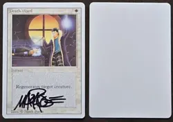 Signed MtG Magic Mark Poole Artist Proof _ Revised _ DEATH WARD _ VHTF 1/100! - Image 1