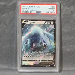 Pokemon TCG Lugia v Silver Tempest 138/195 Sword & Shield PSA 10 - Image 1