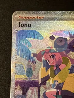 Pokemon Iono 237/091 SV: Paldean Fates Full Art Special Illustration Rare Nm - Image 2