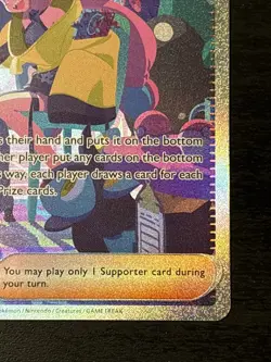 Pokemon Iono 237/091 SV: Paldean Fates Full Art Special Illustration Rare Nm - Image 4