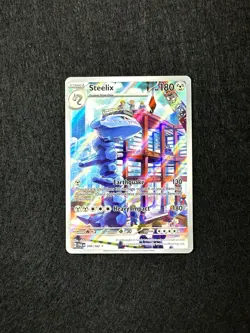 2023 Pokemon SV Paradox Rift PAR EN Steelix #208/182 Illustration Rare - Image 1