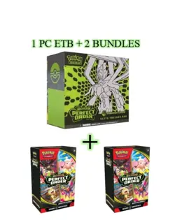 Pokemon Center Perfect Order ETB + 2 Booster bundle Presale - Image 1