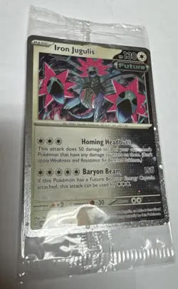 Iron Jugulis Sealed Promo Pokemon Holo Card - Image 1