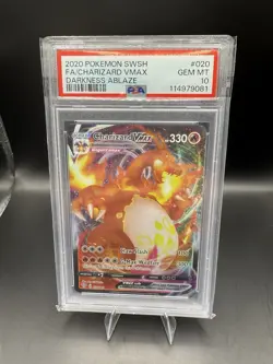 2020 Pokemon SWSH Charizard VMAX #020 Darkness Ablaze - PSA 10 GEM MINT - Image 1